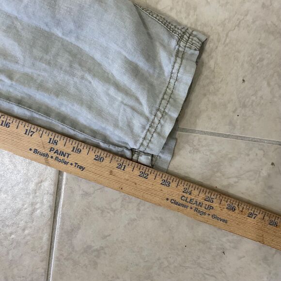 Blue Earth 100% Linen Pants women’s 4 Pants Drawstring Waist pockets roll tab - Picture 9 of 13